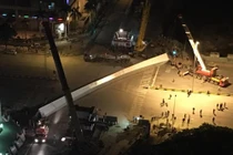 Dầm thép khổng lồ rơi trên đường Trần Duy Hưng: Chủ đầu tư lên tiếng