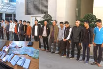 Thanh Hóa: Bắt 18 con bạc say sưa sát phạt ngày Tết
