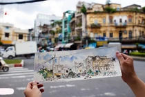 Sài Gòn qua góc nhìn các ký họa viên quốc tế