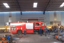 Cháy kho hàng nhà máy thép Trường Long, công nhân tháo chạy