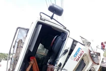 Bình Thuận: Tài xế ngủ gật thoát chết may mắn TNGT kinh hoàng