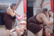Xôn xao clip người phụ nữ bắt cóc em bé ngay trên tay mẹ