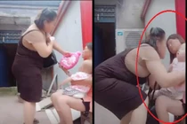 Xôn xao clip người phụ nữ bắt cóc em bé ngay trên tay mẹ