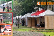 Người dân Thủ đô “đội” mưa rét đi xin chữ ông đồ