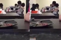 Tranh cãi clip cặp đôi diễn “cảnh nóng” trong căng tin trường