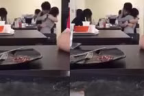 Tranh cãi clip cặp đôi diễn “cảnh nóng” trong căng tin trường