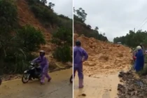 Sạt lở trong mưa lũ ở Quảng Ninh, nhiều người thoát chết