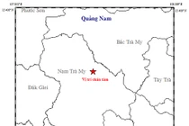 Quảng Nam xảy ra động đất 3,9 độ richter