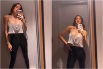 Mẹ 3 con Hồ Ngọc Hà nay gầy tong teo, diện áo xẻ sâu