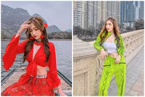 “Thánh nữ” Ghiền mì gõ tái xuất với vòng eo bé như búp bê