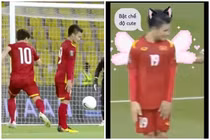 Quang Hải bật chế độ “đứng hình”, netizen chế ảnh bóng đá "cực hài"