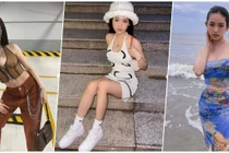 Hot girl Cà Mau lăng xê mốt áo xuyên thấu tôn dáng