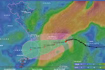 Bão số 10 có cường độ và quỹ đạo bất định, rất khó dự báo