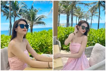 Làm mẹ đơn thân, em gái Công Vinh chăm khoe vóc dáng gợi cảm