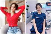 Diện đồ gợi cảm, nữ bác sĩ Hàn Quốc lộ vòng eo phát mê