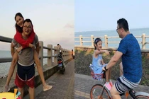 Chồng Trung Quốc hết mực yêu chiều Hương Giang và 2 con