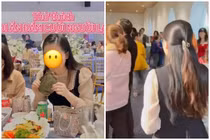 Cô gái “đu trend” vào đám cưới người lạ ăn ké gây phẫn nộ