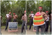 Cô gái chơi lớn mời trai đẹp Châu Phi nhảy mừng sinh nhật bạn