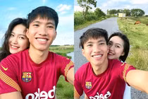 Lộ ảnh nghi vấn Doãn Hải My về quê Đoàn Văn Hậu ra mắt