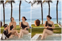 “Nàng dâu hào môn” Phanh Lee khoe vóc dáng cùng hội bạn thân