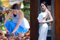 Angela Phương Trinh gây tranh cãi vì mặc áo yếm kém duyên