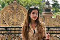 Rich kid Tiên Nguyễn khoe "bộ cánh" ăn nhập với bối cảnh