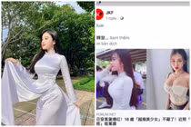 Nổi tiếng nhờ mặc áo dài, gái xinh Việt xuất hiện trên báo Trung