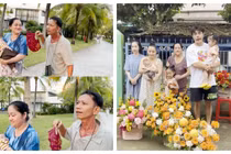 Ba mẹ vợ Lê Dương Bảo Lâm được con rể đưa đi chơi xa