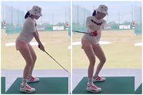 Mặc quần gym đi chơi golf, hot girl Trâm Anh bị netizen la ó