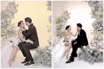 Vợ Đoàn Văn Hậu khoe chân dài gợi cảm trong ảnh cưới