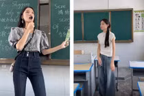 Cô giáo Tiếng Anh xứ Trung gây sốt mạng vì có style “cực phẩm“