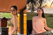 Du lịch đầu năm, Jun Vũ “đốt mắt” fan bằng loạt ảnh bốc lửa