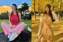 Nữ thần 9X ăn mặc ra sân golf được chị em học hỏi