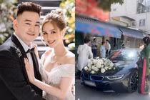 Chuẩn rich kid, streamer giàu nhất Việt Nam lái siêu xe rước dâu
