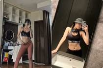Hot girl Trâm Anh diện đồ tập lộ cơ bụng nhiều chị em ước