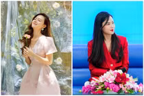 Midu trở lại phong cách kín đáo, diện váy đẹp như công chúa