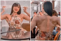 Mặc yếm lộ cơ bắp, “hot girl phòng gym” khiến đàn ông ái ngại