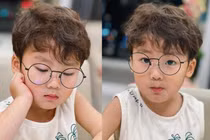 Con trai Hòa Minzy 'đốn tim' fan bằng loạt biểu cảm siêu đáng yêu