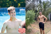 Khoe body sáu múi, Hồ Tấn Tài khiến hội chị em mê đắm