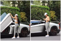 Rich kid gây mê qua khoảnh khắc chụp lén bên siêu xe Lamborghini