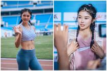 Hot girl điền kinh Trung Quốc gây sốt vì hình xăm trên cánh tay