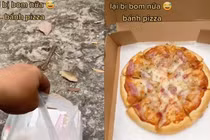 Giao pizza, shipper 'cạn lời' khi khách bom hàng lý do... củ chuối