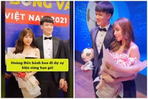 Hoàng Đức nhận Quả Bóng Vàng 2021, nhan sắc bạn gái chiếm spotlight