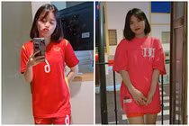 Nhan sắc “gái 1 con” của hot mom đội tuyển nữ Việt Nam