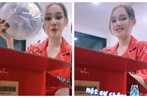 Nhã Phương đập hộp quà của mình và Trường Giang