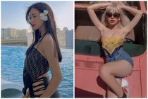 “Đu trend” quấn khăn thành áo, dàn hot girl Việt quyến rũ hết nấc