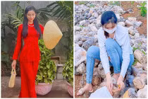 “Tiên nữ Đắk Nia” bỏ phố về quê khoe dung nhan giản dị