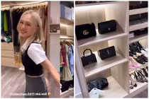 Hot girl Xoài Non hé lộ tủ đồ “mùi tiền” ở biệt thự mới