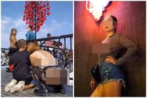 Mặc như không mặc, người phụ nữ nghiện “thả rông” nhận đủ chỉ trích