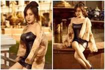 Thay đổi phong cách, bà Tưng tái xuất với bộ ảnh siêu nóng bỏng